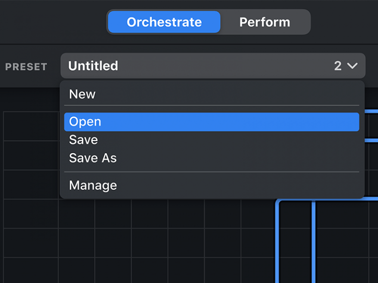 You can save, manage and share all your orchestrations as presets.
